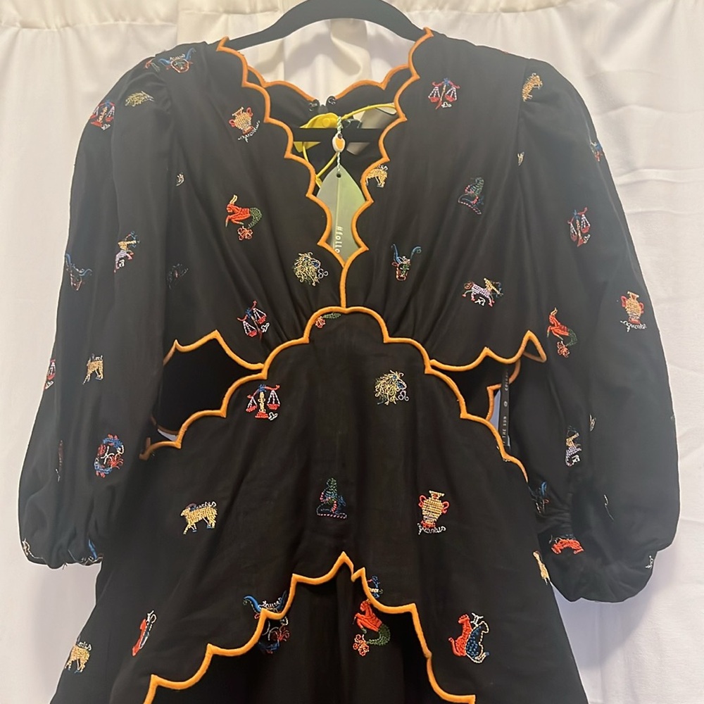 Farm Rio Zodiac Linen Dress Size Small BNWT